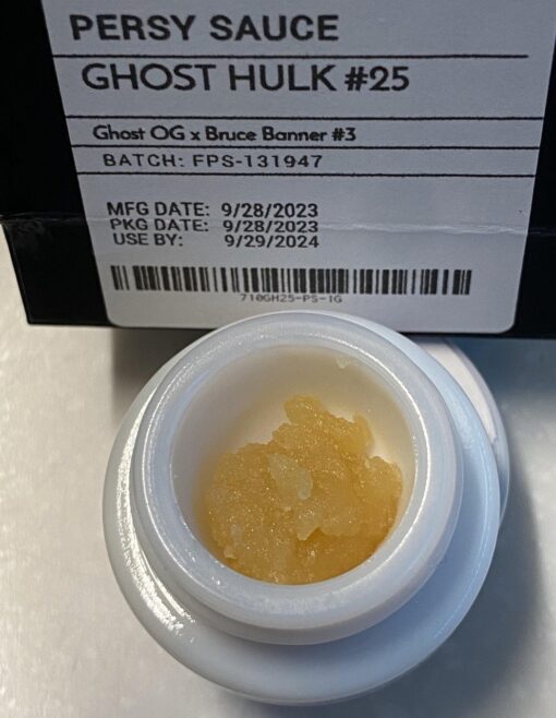 Persy rosin sauce Ghost hulk